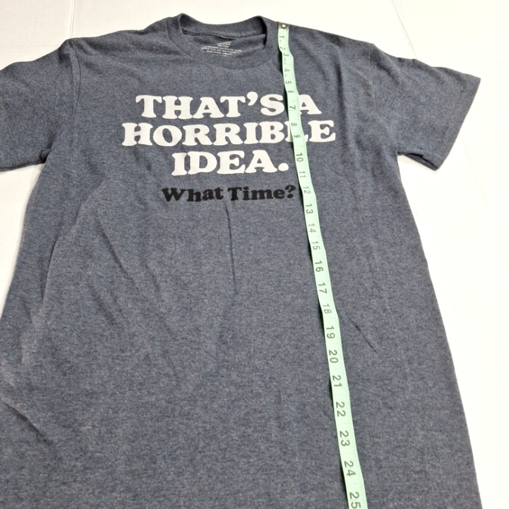 Unlisted Gray Short Sleeve Tee with Bold Text